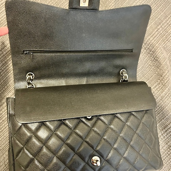 ❌SOLD❌5200$ Chanel jumbo caviar classic maxi double flap - Picture 3 of 6